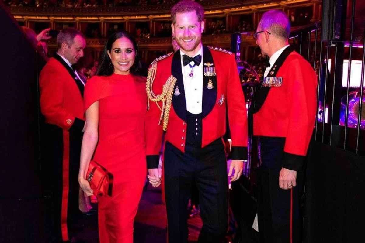 Foto principe Harry e la moglie Meghan Markle