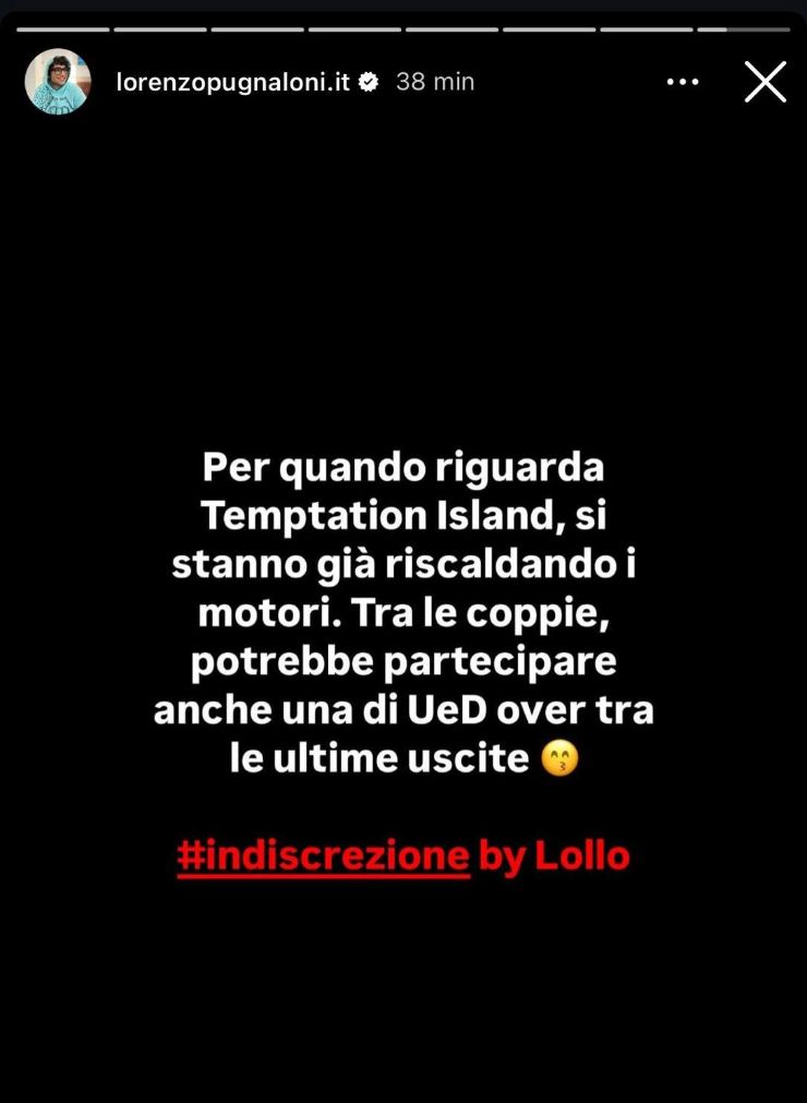 ig story di lorenzo pugnaloni